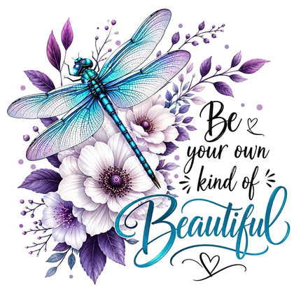 Be Your Own Kind Of Beautiful 100% Cotton Fabric Panel Block AAB1722