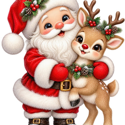 Christmas fabric panel
