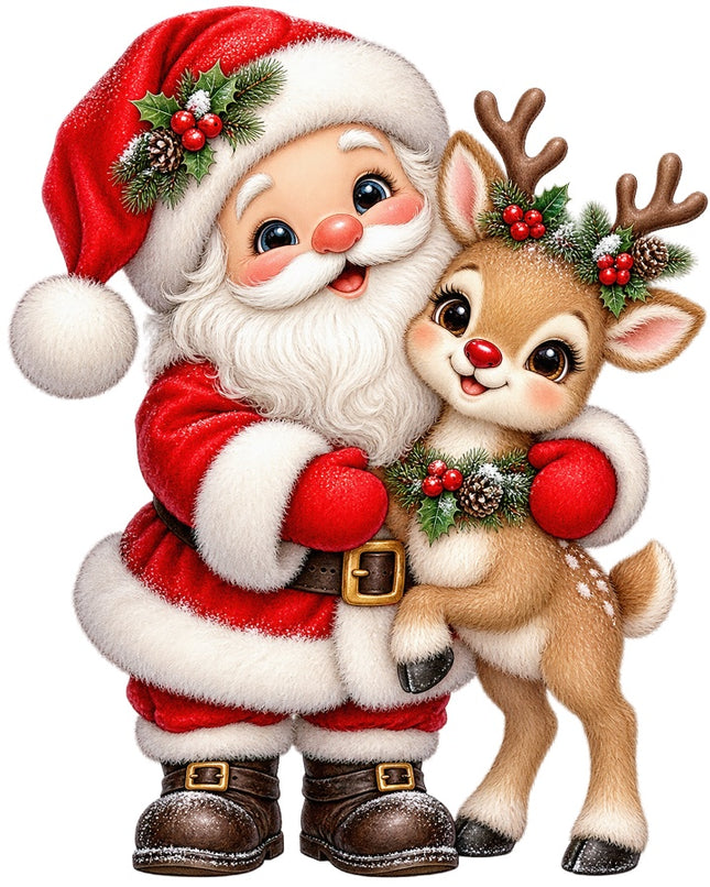 Christmas fabric panel