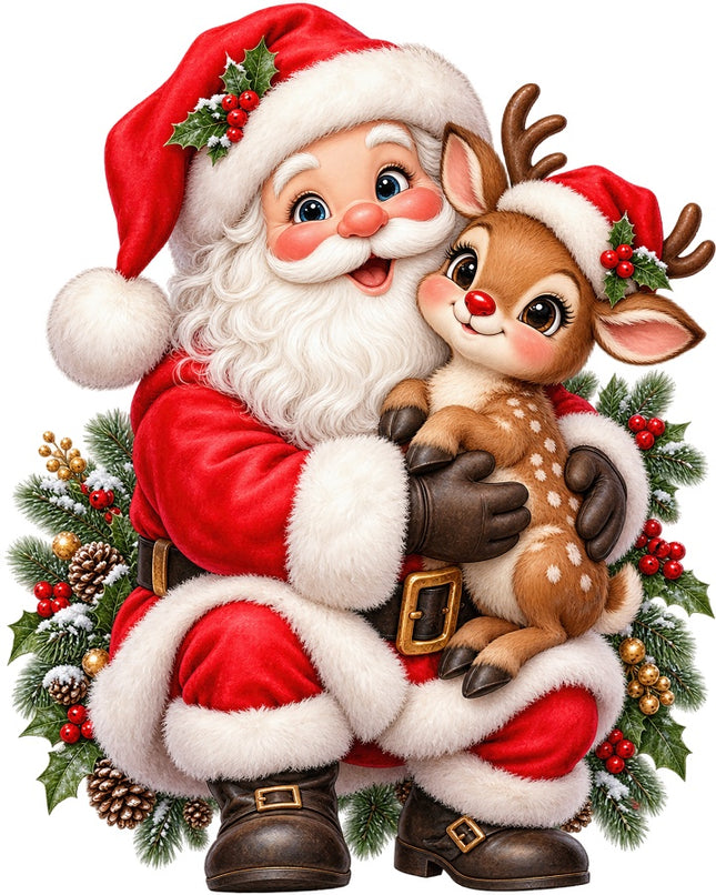 santa fabric panel