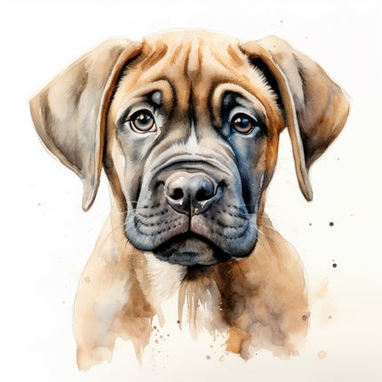 mastiff dog quilt block