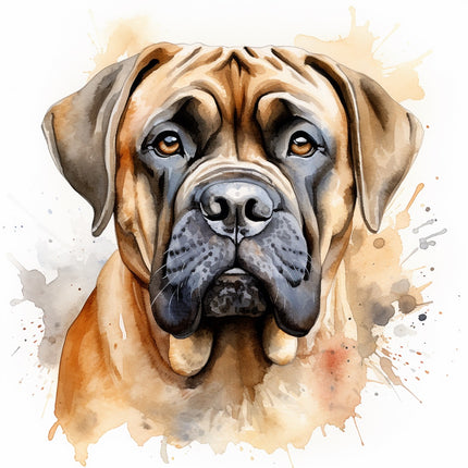 mastiff dog quilt square