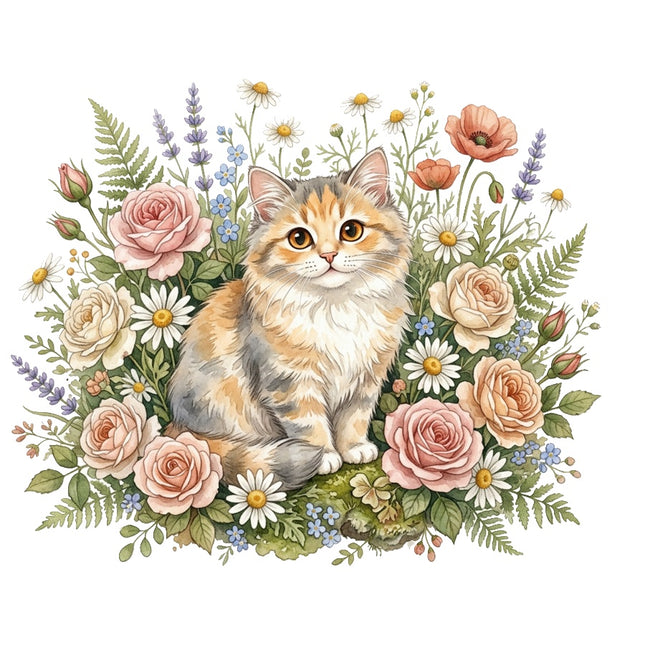 kitty cat quilt square