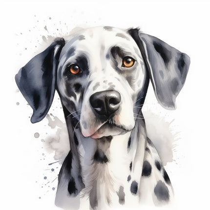 dalmatian dog fabric panel block