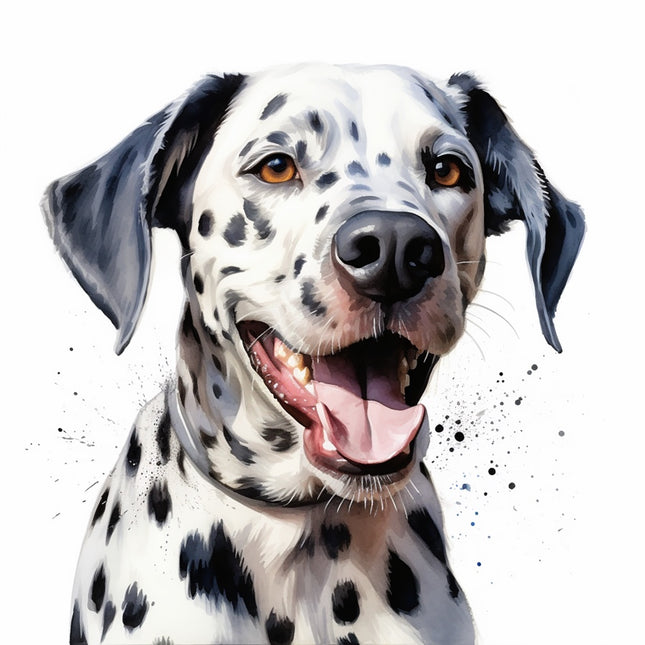dalmatian dog fabric panel block