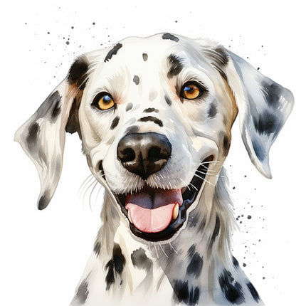 dalmatian dog fabric panel block