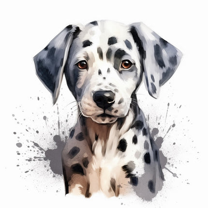dalmatian dog quilt square