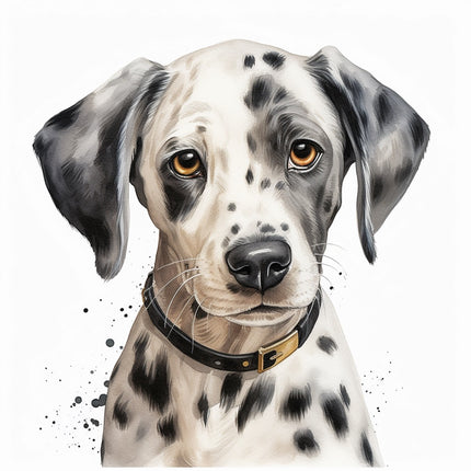 dalmatian dog fabric panel 