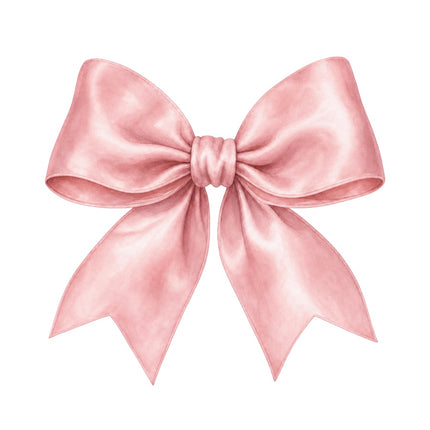 Pink Bow 100% Cotton Fabric Panel Block Quilt Square AAB2027