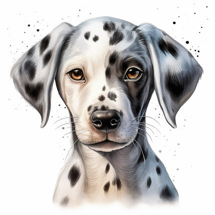 dalmatian dog fabric panel 