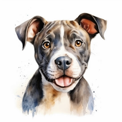 Pit Bull Dog 100% Cotton Fabric Panel Block Quilt Square AAB226