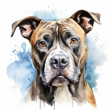 staffordshire terrier dog fabric panel