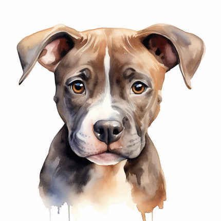 staffordshire terrier dog fabric panel