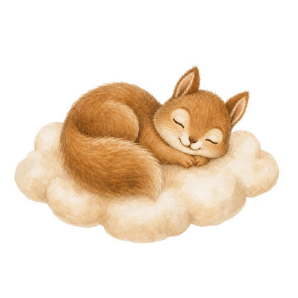 Squirrel fabric panel