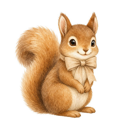 squirrel quilt square