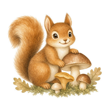 squirrel quilt square