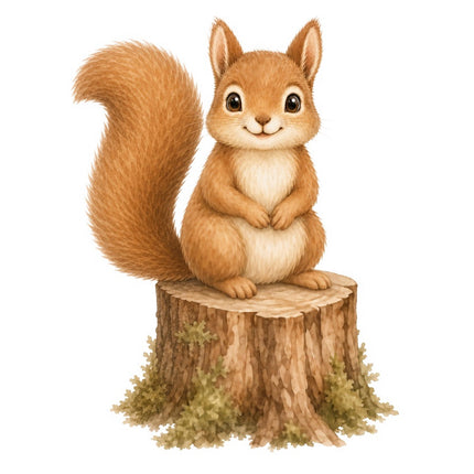 squirrel quilt block