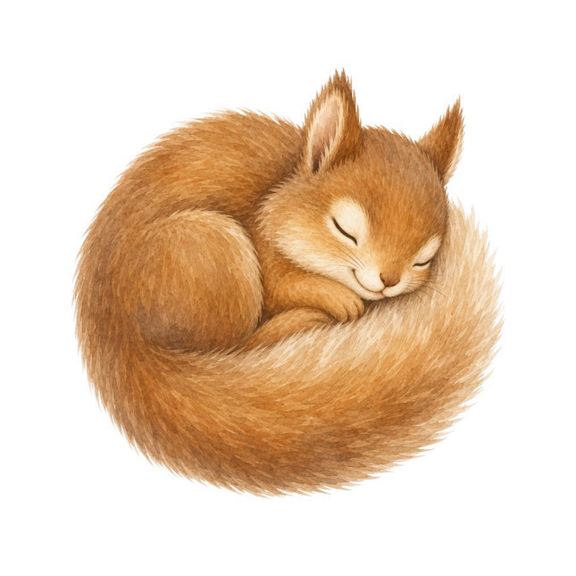 Squirrel 100% Cotton Fabric Panel Block Quilt Square FLIP-AAB277