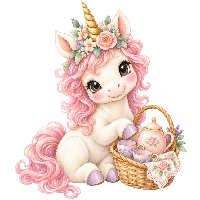 Unicorn 100% Cotton Fabric Panel Block Quilt Square AAB3159