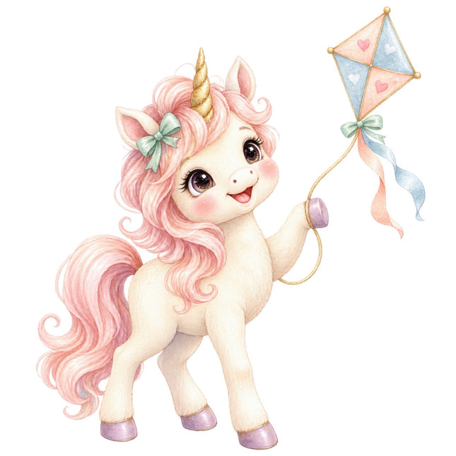 Unicorn 100% Cotton Fabric Panel Block Quilt Square AAB3160