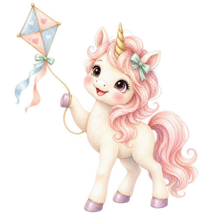 Unicorn 100% Cotton Fabric Panel Block Quilt Square FLIP-AAB3160