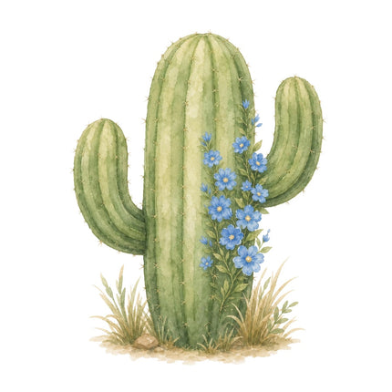 cactus fabric panel