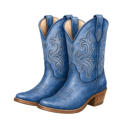cowboy boots fabric panel