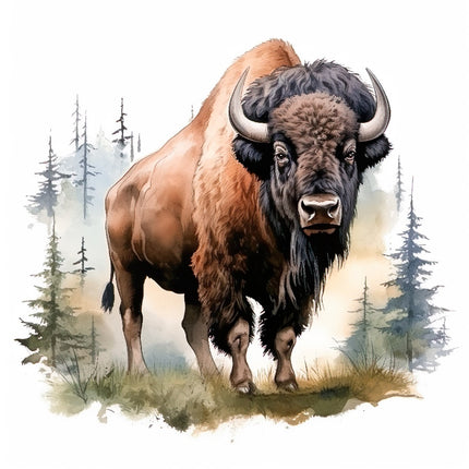 Bison 100% Cotton Fabric Panel Block Quilt Square AAB4003
