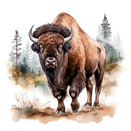 Bison 100% Cotton Fabric Panel Block Quilt Square AAB4007