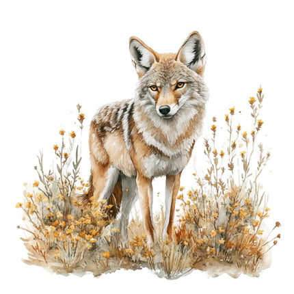 Coyote 100% Cotton Fabric Panel Block Quilt Square AAB4010