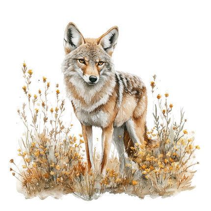 Coyote 100% Cotton Fabric Panel Block Quilt Square FLIP-AAB4010
