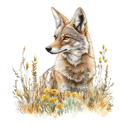 Coyote 100% Cotton Fabric Panel Block Quilt Square AAB4011