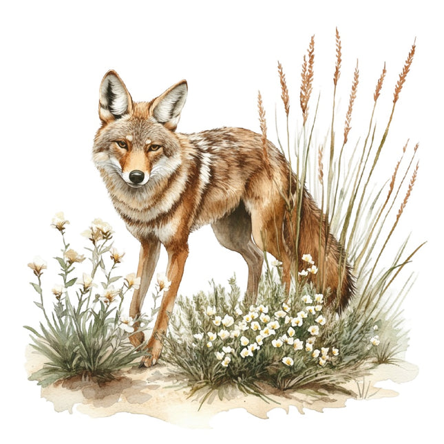 Coyote 100% Cotton Fabric Panel Block Quilt Square AAB4013
