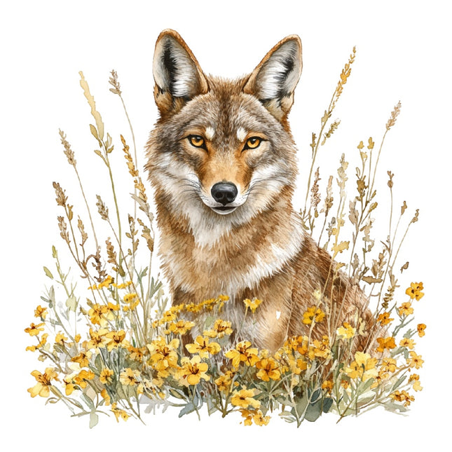 Coyote 100% Cotton Fabric Panel Block Quilt Square AAB4015