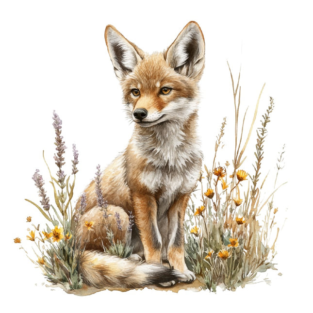 Coyote 100% Cotton Fabric Panel Block Quilt Square AAB4019