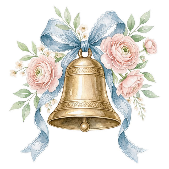 Wedding Bell 100% Cotton Fabric Panel Block Quilt Square AAB5009
