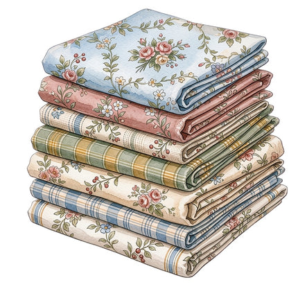 Fabric Stack 100% Cotton Fabric Panel Block Quilt Square AAB5018