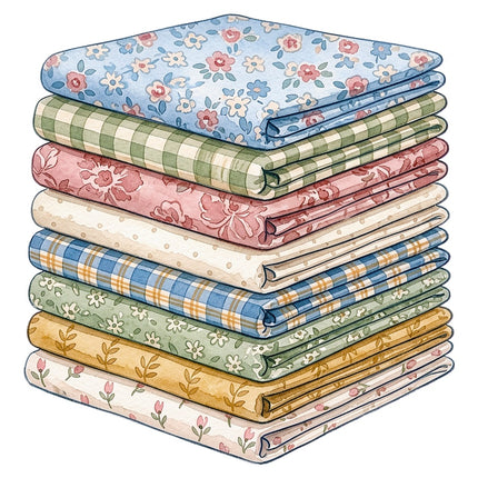 Fabric Stack 100% Cotton Fabric Panel Block Quilt Square AAB5021