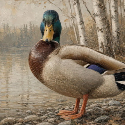 Mallard Duck 100% Cotton Fabric Panel AAB5666