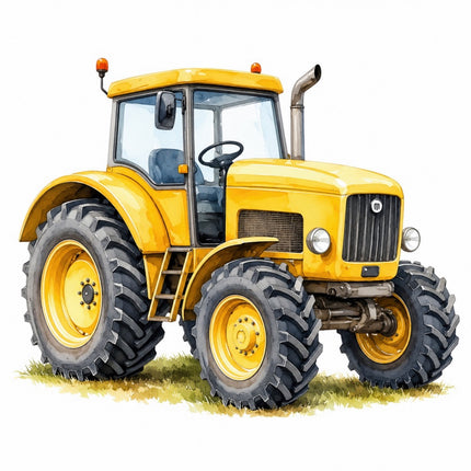 Tractor 100% Cotton Fabric Panel Block Quilt Square FLIP-AAB652