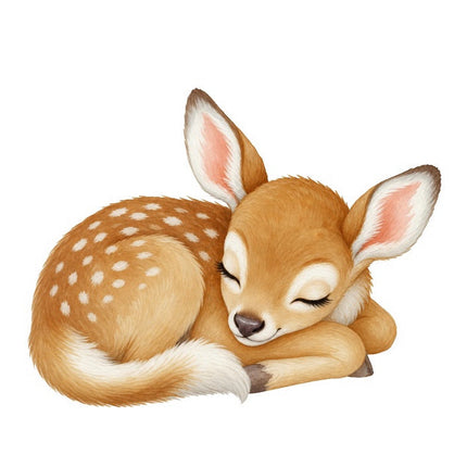 Deer 100% Cotton Fabric Panel Block Quilt Square FLIP-AAB711