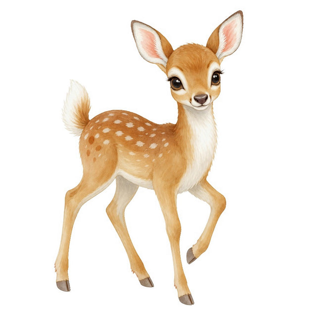 Deer 100% Cotton Fabric Panel Block Quilt Square FLIP-AAB714