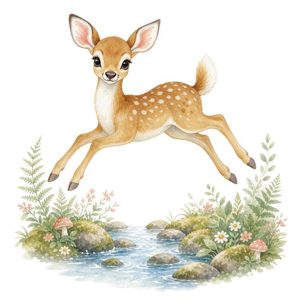 deer fabric panel