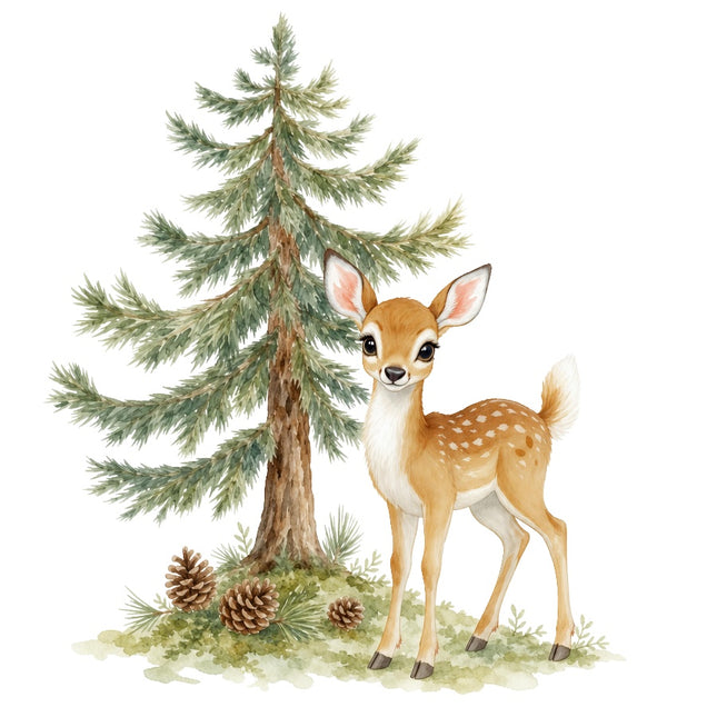 deer fabric panel