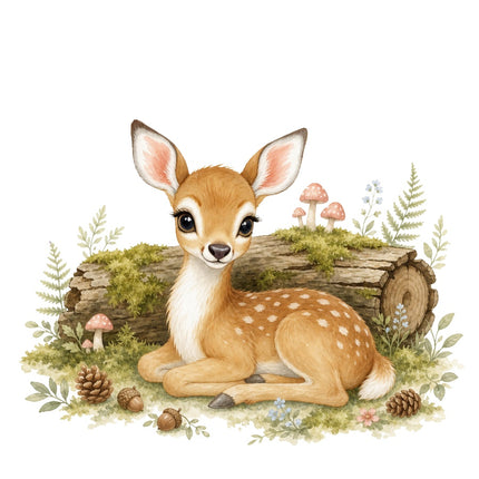 deer fabric panel