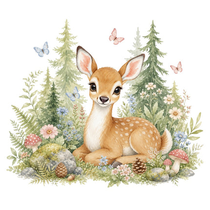 deer fabric panel