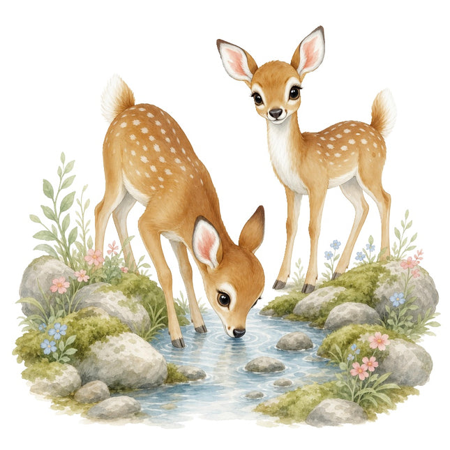 deer quilt square
