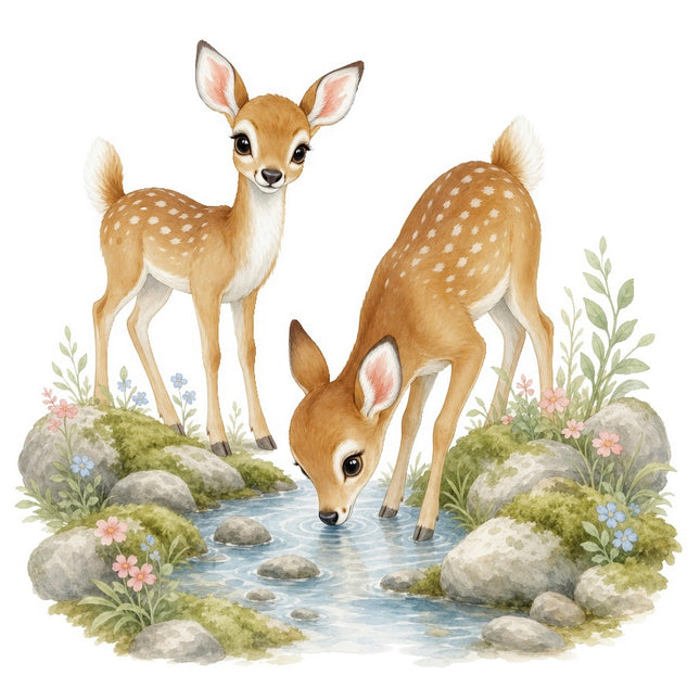 deer quilt square