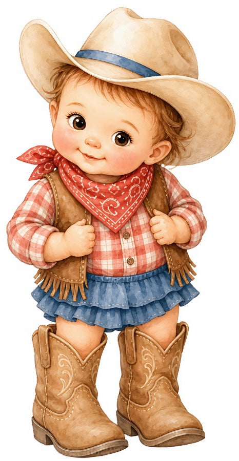 cowgirl quilt square