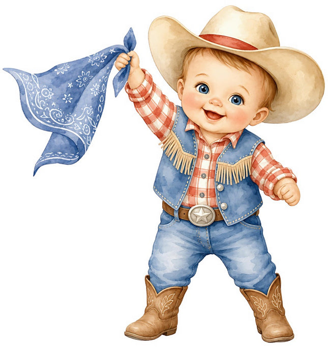 cowboy quilt square